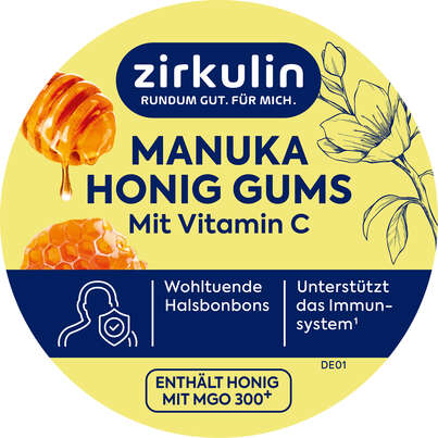 Sie sehen eine Packung Zirkulin Manuka Honig Gums 75G, Produktbild: 02 Zirkulin Manuka Honig Gums 75G, A-Nr.: 6142273 - 02