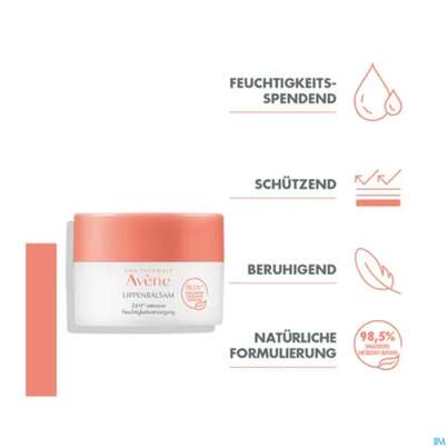 Avene Basislinie Feuchtigkeitsspendender Lippenbalsam Tiege 10ml, A-Nr.: 5939727 - 08