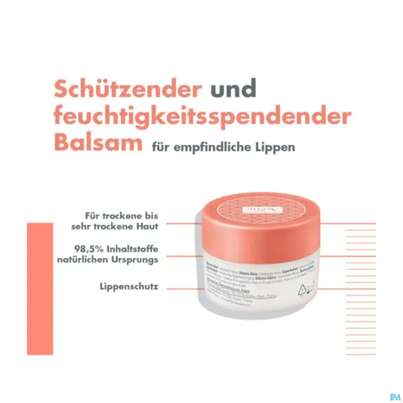 Avene Basislinie Feuchtigkeitsspendender Lippenbalsam Tiege 10ml, A-Nr.: 5939727 - 09