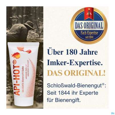 Sie sehen eine Packung Bienengift Salbe Echt Api Waermend 50ml, Produktbild: 08 Bienengift Salbe Echt Api Waermend 50ml, A-Nr.: 5849473 - 08
