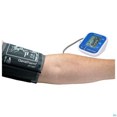 Sie sehen eine Packung Blutdruckmesser Geratherm Oberarm Smart Digital 1st, Produktbild: 08 Blutdruckmesser Geratherm Oberarm Smart Digital 1st, A-Nr.: 4879503 - 08