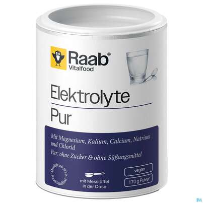 Sie sehen eine Packung Elektrolyte Pur Pulver Raab 170g, Produktbild: 02 Elektrolyte Pur Pulver Raab 170g, A-Nr.: 5870616 - 02