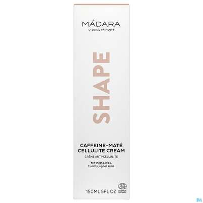 Sie sehen eine Packung Madara Shape Cellulite Cream Caffeine-mate 150ml, Produktbild: 03 Madara Shape Cellulite Cream Caffeine-mate 150ml, A-Nr.: 5437641 - 03