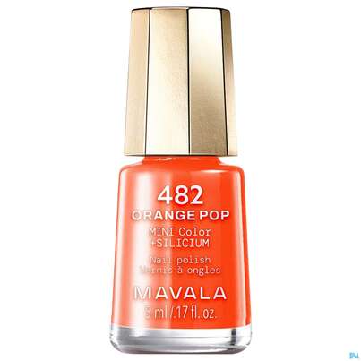 Sie sehen eine Packung Mavala Nagellack Pop Wave +si 482 Orange 5ml, Produktbild: 01 Mavala Nagellack Pop Wave +si 482 Orange 5ml, A-Nr.: 5969929 - 01