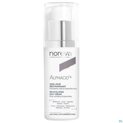 Sie sehen eine Packung Noreva Alphacid+ Creme 30ml, Produktbild: 04 Noreva Alphacid+ Creme 30ml, A-Nr.: 5960549 - 04