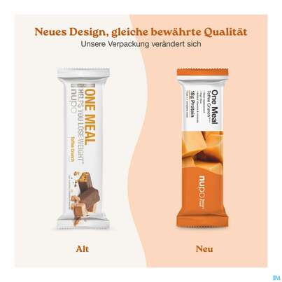 Sie sehen eine Packung Nupo Riegel Fuer 1 Mahlzeit One Meal Bar Toffee 97767 60g, Produktbild: 08 Nupo Riegel Fuer 1 Mahlzeit One Meal Bar Toffee 97767 60g, A-Nr.: 5296666 - 08