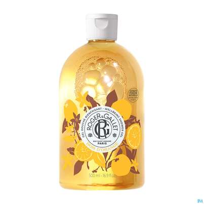 Sie sehen eine Packung Roger & Gallet Bois Dorange Wellbeing Shower Gel Jumbo Groesse 500ml, Produktbild: 01 Roger & Gallet Bois Dorange Wellbeing Shower Gel Jumbo Groesse 500ml, A-Nr.: 5917105 - 01