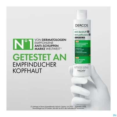 Sie sehen eine Packung Shampoon Vichy/dercos 2in1 Shampoon +conditioner 390ml, Produktbild: 10 Shampoon Vichy/dercos 2in1 Shampoon +conditioner 390ml, A-Nr.: 5847876 - 10