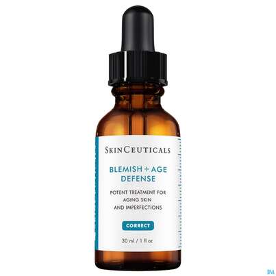 Sie sehen eine Packung Skinceuticals Blemish +age Defense Serum 30ml, Produktbild: 02 Skinceuticals Blemish +age Defense Serum 30ml, A-Nr.: 3827645 - 02