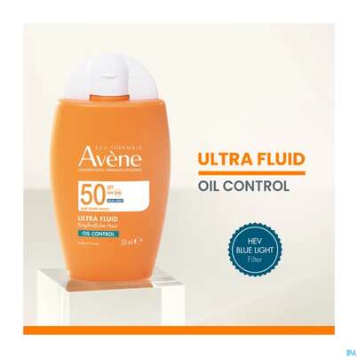 Sie sehen eine Packung Sonnenprodukte Avene Ultra/fluid Oil Control Spf50 50ml, Produktbild: 09 Sonnenprodukte Avene Ultra/fluid Oil Control Spf50 50ml, A-Nr.: 5899152 - 09