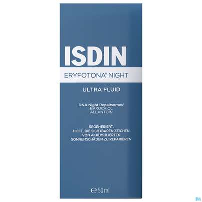 Sie sehen eine Packung Sonnenprodukte Isdin Eryfotona Night 50ml, Produktbild: 02 Sonnenprodukte Isdin Eryfotona Night 50ml, A-Nr.: 5805470 - 02