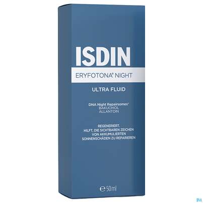 Sie sehen eine Packung Sonnenprodukte Isdin Eryfotona Night 50ml, Produktbild: 03 Sonnenprodukte Isdin Eryfotona Night 50ml, A-Nr.: 5805470 - 03