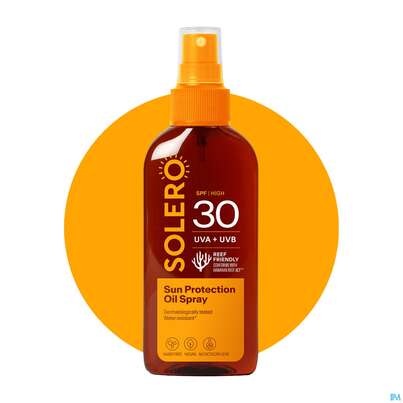 Sie sehen eine Packung Sonnenprodukte Solero Oelspray Spf30 150ml, Produktbild: 04 Sonnenprodukte Solero Oelspray Spf30 150ml, A-Nr.: 5917418 - 04
