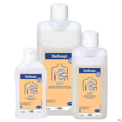 Sie sehen eine Packung Stellisept Med Antimikrob.waschlotion -sandipharma E1975665 500ml, Produktbild: 04 Stellisept Med Antimikrob.waschlotion -sandipharma E1975665 500ml, A-Nr.: 3236281 - 04