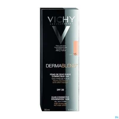 Sie sehen eine Packung Vichy Dermablend Kompakt-creme-make-up Nuance 15 Opal 9,5g, Produktbild: 04 Vichy Dermablend Kompakt-creme-make-up Nuance 15 Opal 9,5g, A-Nr.: 4150512 - 04