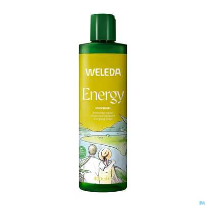 Sie sehen eine Packung Weleda Energy Shower Gel Ingwer 400ml, Produktbild: 01 Weleda Energy Shower Gel Ingwer 400ml, A-Nr.: 5909502 - 01