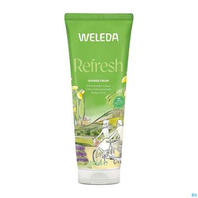 Sie sehen eine Packung Weleda Refresh Shower Cream Citrus 400ml, Produktbild: 06 Weleda Refresh Shower Cream Citrus 400ml, A-Nr.: 5909465 - 06