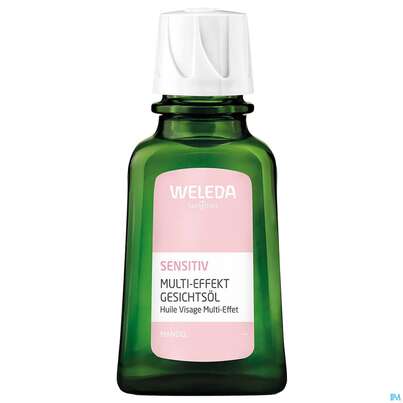 Sie sehen eine Packung Weleda Sensitiv Gesichtsoel Mandel Multi-effect 50ml, Produktbild: 06 Weleda Sensitiv Gesichtsoel Mandel Multi-effect 50ml, A-Nr.: 5848404 - 06