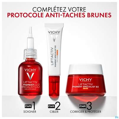 Sie sehen eine Packung Vichy Liftactiv B3 Anti-pigmentflecken Creme Lsf50 50ml, Produktbild: 21 Vichy Liftactiv B3 Anti-pigmentflecken Creme Lsf50 50ml, A-Nr.: 5662504 - 21