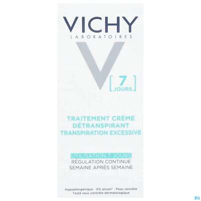 Sie sehen eine Packung Vichy Deocreme Regulierend 7 Tage Wirkung 30ml, Produktbild: 03 Vichy Deocreme Regulierend 7 Tage Wirkung 30ml, A-Nr.: 2618833 - 03