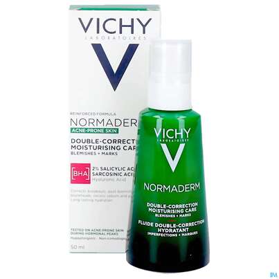 Sie sehen eine Packung Vichy Normaderm Phytosolution Pflege 2-fache-wirkung 50ml, Produktbild: 12 Vichy Normaderm Phytosolution Pflege 2-fache-wirkung 50ml, A-Nr.: 5060544 - 12