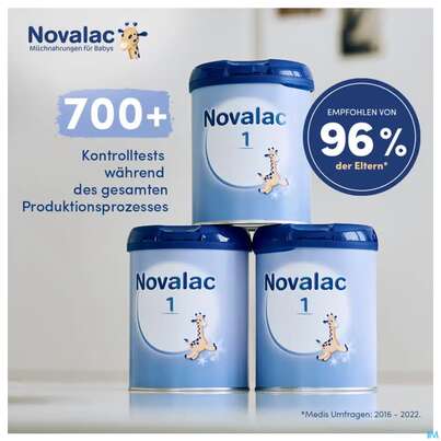 Sie sehen eine Packung Novalac 1 800g, Produktbild: 05 Novalac 1 800g, A-Nr.: 3030533 - 05