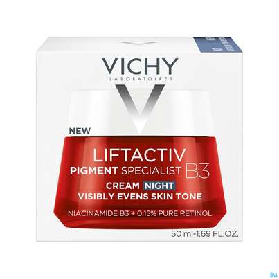 Sie sehen eine Packung Vichy Liftactiv Retinol B3 Nacht 50ml, Produktbild: 03 Vichy Liftactiv Retinol B3 Nacht 50ml, A-Nr.: 5818018 - 03
