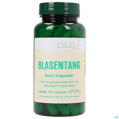 Sie sehen eine Packung Bios Blasentang 100 Kapseln, Produktbild: 01 Bios Blasentang 100 Kapseln, A-Nr.: 3890773 - 01