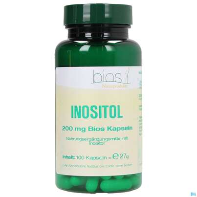 Sie sehen eine Packung Bios Inositol 200mg 100 Kapseln, Produktbild: 01 Bios Inositol 200mg 100 Kapseln, A-Nr.: 3891643 - 01