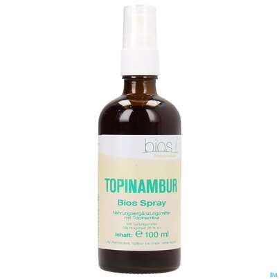Sie sehen eine Packung Bios Topinambur Spray Bios 100ml, Produktbild: 01 Bios Topinambur Spray Bios 100ml, A-Nr.: 3893346 - 01