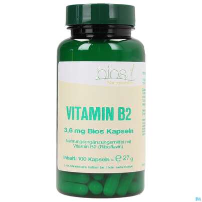 Bios Vitamin B2 3,6mg 100 Kapseln, A-Nr.: 3893429 - 01