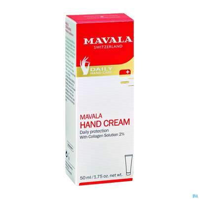 Sie sehen eine Packung Mavala Hand-creme +colagen 50ml, Produktbild: 02 Mavala Hand-creme +colagen 50ml, A-Nr.: 2976716 - 02