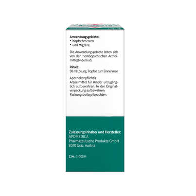 Sie sehen eine Packung Apozema® Nr. 22 Migräne-Tropfen, Produktbild: 06 Apozema® Nr. 22 Migräne-Tropfen, A-Nr.: 0987868 - 06