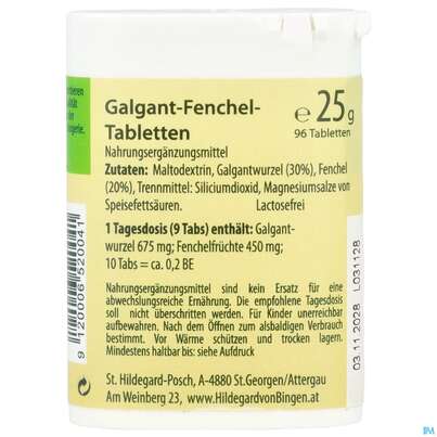 Sie sehen eine Packung Biofit Hild Tabs Pilogal Pl 25g, Produktbild: 03 Biofit Hild Tabs Pilogal Pl 25g, A-Nr.: 2777804 - 03
