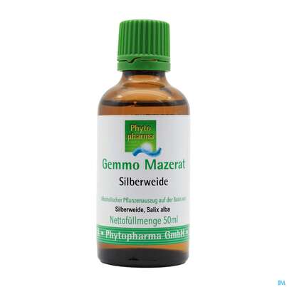 Sie sehen eine Packung Gemmo Mazerat Silberweide Salix Alba Phytopharma 50ml, Produktbild: 02 Gemmo Mazerat Silberweide Salix Alba Phytopharma 50ml, A-Nr.: 4493175 - 02