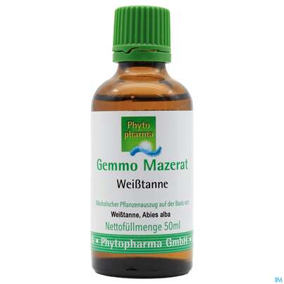 Sie sehen eine Packung Gemmo Mazerat Weisstanne Abies Alba Phytopharma 50ml, Produktbild: 01 Gemmo Mazerat Weisstanne Abies Alba Phytopharma 50ml, A-Nr.: 3107282 - 01