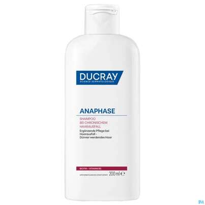 Sie sehen eine Packung Shampoon Ducray Anaphase Haarausfall Chronisch 200ml, Produktbild: 02 Shampoon Ducray Anaphase Haarausfall Chronisch 200ml, A-Nr.: 5961448 - 02