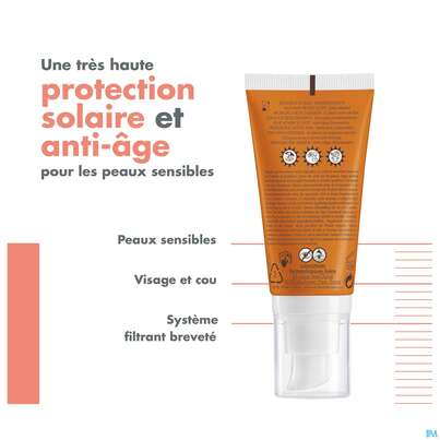 Sie sehen eine Packung Avène Anti-aging-sonnenschutz Spf 50+ 50ml, Produktbild: 09 Avène Anti-aging-sonnenschutz Spf 50+ 50ml, A-Nr.: 4606018 - 09