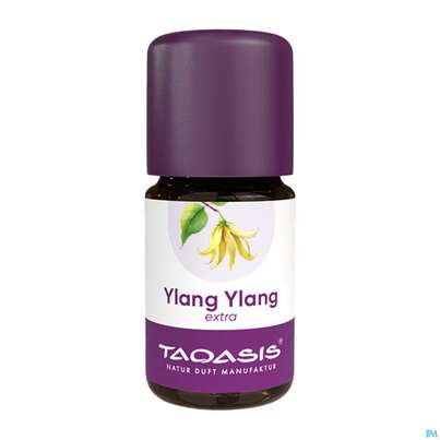 Sie sehen eine Packung Aetherische Oele Taoasis Bio Ylang Ylang 5ml, Produktbild: 01 Aetherische Oele Taoasis Bio Ylang Ylang 5ml, A-Nr.: 3166681 - 01