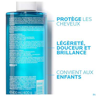 Sie sehen eine Packung Shampoon La Roche Posay Kerium Extrem Mild 400ml, Produktbild: 09 Shampoon La Roche Posay Kerium Extrem Mild 400ml, A-Nr.: 4195472 - 09