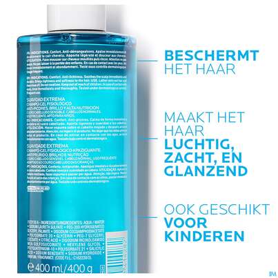 Sie sehen eine Packung Shampoon La Roche Posay Kerium Extrem Mild 400ml, Produktbild: 10 Shampoon La Roche Posay Kerium Extrem Mild 400ml, A-Nr.: 4195472 - 10