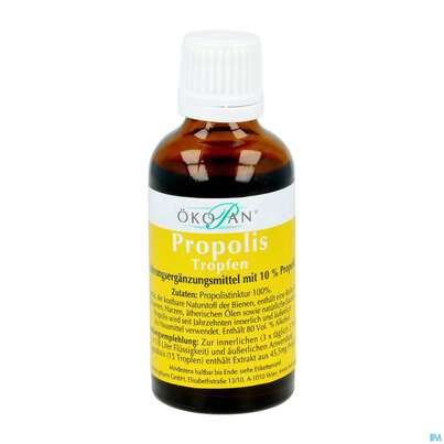 Sie sehen eine Packung Propolis Tropfen -oekopan 50ml, Produktbild: 03 Propolis Tropfen -oekopan 50ml, A-Nr.: 1371997 - 03