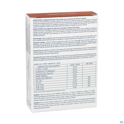 Sie sehen eine Packung Ducray Anacaps/expert Haarausfall Progressiv 30st, Produktbild: 04 Ducray Anacaps/expert Haarausfall Progressiv 30st, A-Nr.: 5688863 - 04
