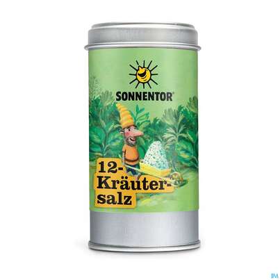Sie sehen eine Packung Sonnentor Gewuerz/bio 12-kraeuter Salz Streudose 07311 75g, Produktbild: 04 Sonnentor Gewuerz/bio 12-kraeuter Salz Streudose 07311 75g, A-Nr.: 4344742 - 04