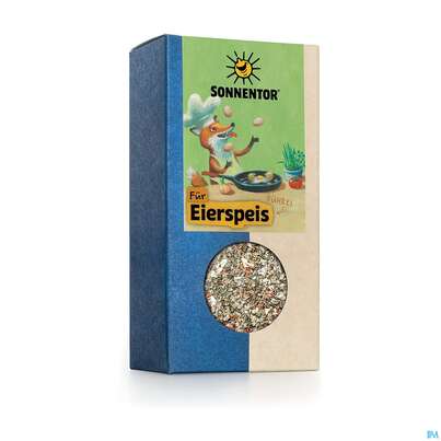 Sie sehen eine Packung Sonnentor Gewuerzzubereitung Bio Eierspeis 00692 70g, Produktbild: 04 Sonnentor Gewuerzzubereitung Bio Eierspeis 00692 70g, A-Nr.: 5380823 - 04