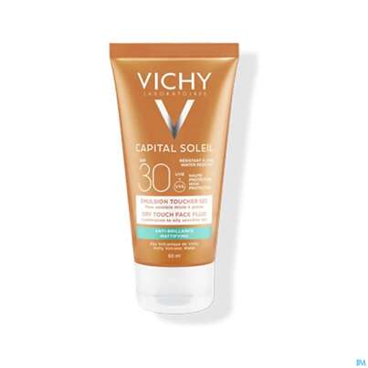 Sie sehen eine Packung Sonnenprodukte Vichy Ideal Soleil Fluid Lsf30 Dry 50ml, Produktbild: 01 Sonnenprodukte Vichy Ideal Soleil Fluid Lsf30 Dry 50ml, A-Nr.: 3813726 - 01