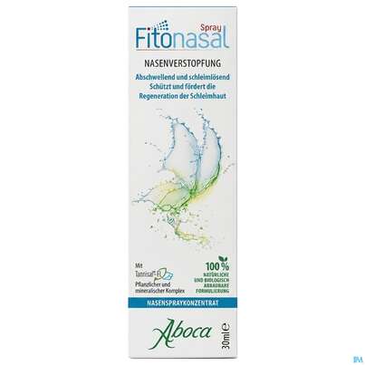 Sie sehen eine Packung Nasenspray Konzentrat Aboca Fitonasal Ab6jahre Erkaelt.allergie 30ml, Produktbild: 02 Nasenspray Konzentrat Aboca Fitonasal Ab6jahre Erkaelt.allergie 30ml, A-Nr.: 5571865 - 02