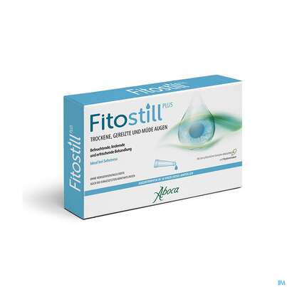 Sie sehen eine Packung Augentropfen Aboca Fitostill 10ampullen 0,5ml 5ml, Produktbild: 01 Augentropfen Aboca Fitostill 10ampullen 0,5ml 5ml, A-Nr.: 5733204 - 01
