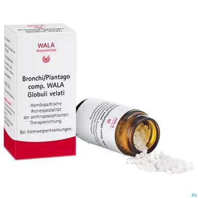 Sie sehen eine Packung Bronchi Plantago Comp Wala Globuli 20g, Produktbild: 05 Bronchi Plantago Comp Wala Globuli 20g, A-Nr.: 2053182 - 05
