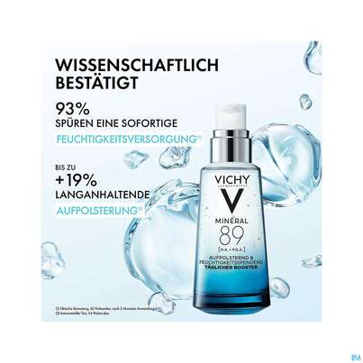 Sie sehen eine Packung Vichy Mineral 89 Feuchtigkeitspflege 30ml, Produktbild: 15 Vichy Mineral 89 Feuchtigkeitspflege 30ml, A-Nr.: 4838013 - 15
